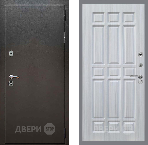 Входная металлическая Дверь Рекс (REX) 5 Серебро Антик FL-33 Сандал белый в Дмитрове
