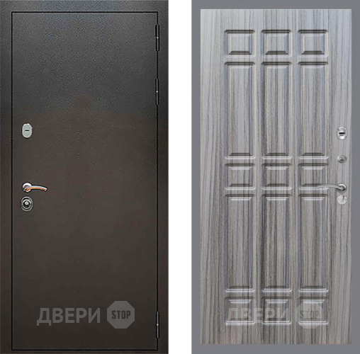 Входная металлическая Дверь Рекс (REX) 5 Серебро Антик FL-33 Сандал грей в Дмитрове