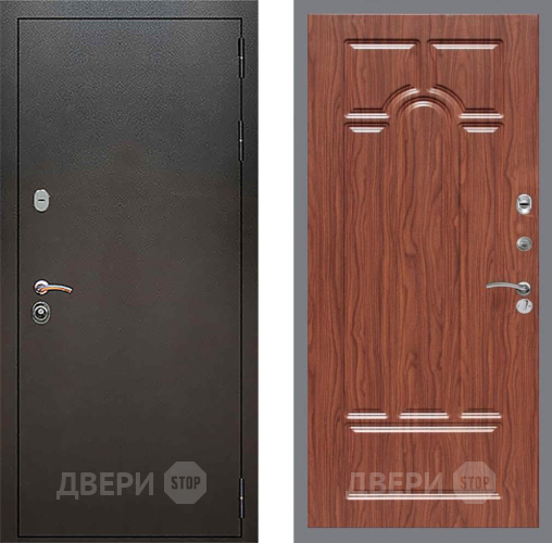 Входная металлическая Дверь Рекс (REX) 5 Серебро Антик FL-58 орех тисненый в Дмитрове