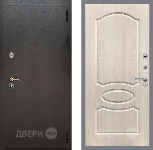 Дверь Рекс (REX) 5 Серебро Антик FL-128 Беленый дуб в Дмитрове