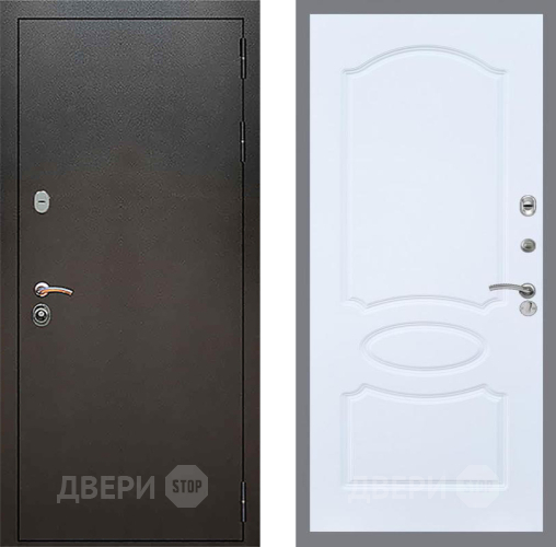 Дверь Рекс (REX) 5 Серебро Антик FL-128 Силк Сноу в Дмитрове
