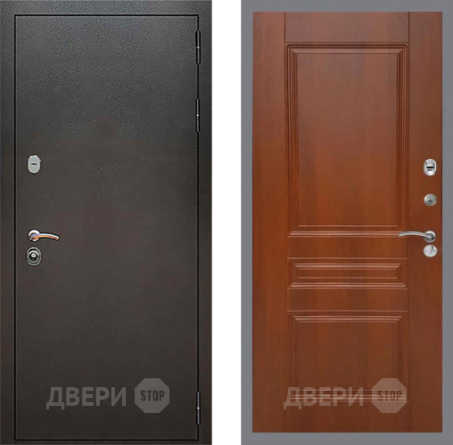 Входная металлическая Дверь Рекс (REX) 5 Серебро Антик FL-243 Итальянский орех в Дмитрове