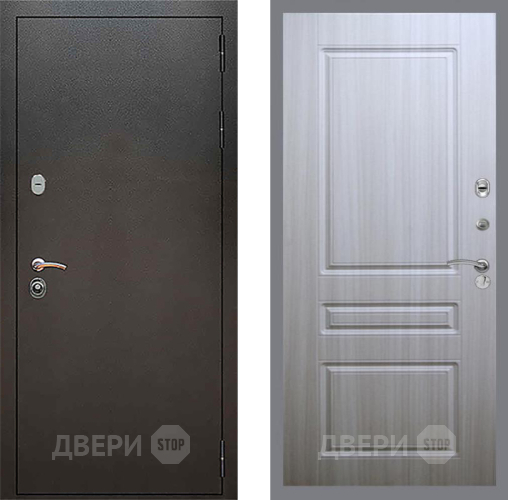Входная металлическая Дверь Рекс (REX) 5 Серебро Антик FL-243 Сандал белый в Дмитрове