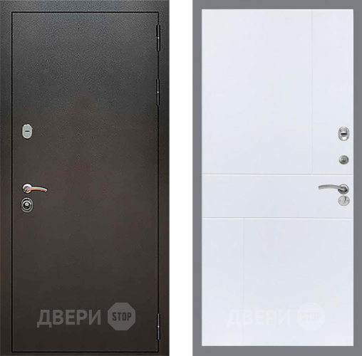 Входная металлическая Дверь Рекс (REX) 5 Серебро Антик FL-290 Силк Сноу в Дмитрове