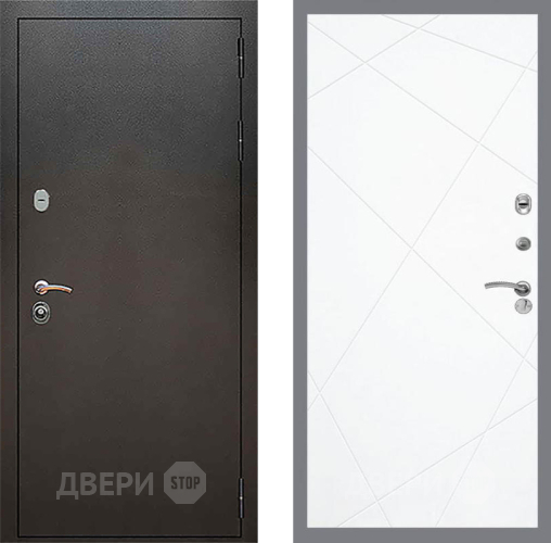 Входная металлическая Дверь Рекс (REX) 5 Серебро Антик FL-291 Силк Сноу в Дмитрове