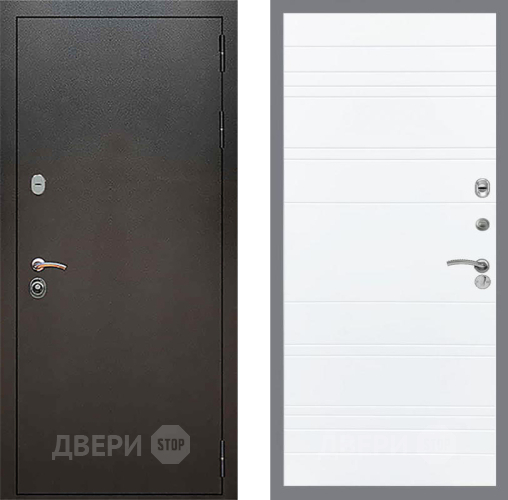 Входная металлическая Дверь Рекс (REX) 5 Серебро Антик Line Силк Сноу в Дмитрове
