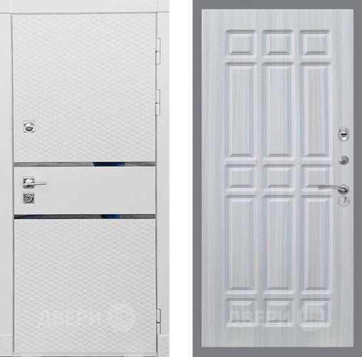 Входная металлическая Дверь Рекс (REX) 15 Силк Сноу FL-33 Сандал белый в Дмитрове