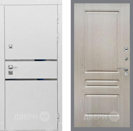 Входная металлическая Дверь Рекс (REX) 15 Силк Сноу FL-243 Беленый дуб в Дмитрове