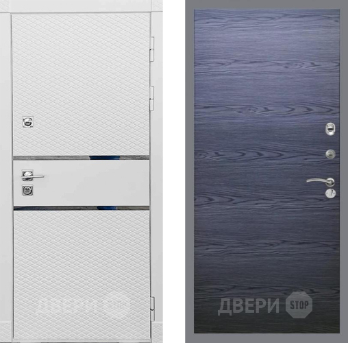 Входная металлическая Дверь Рекс (REX) 15 Силк Сноу GL Дуб тангенальный черный в Дмитрове