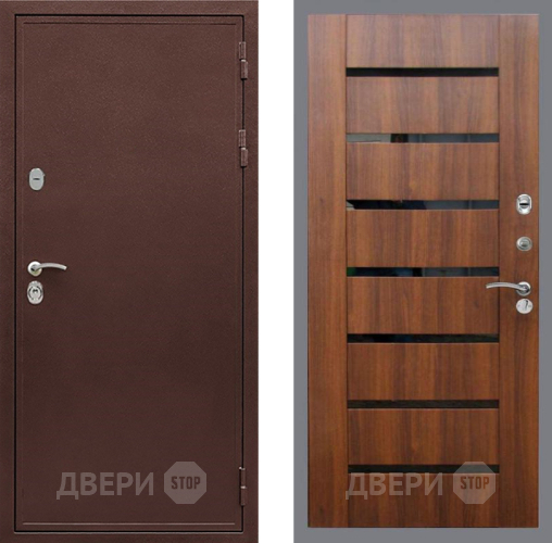 Дверь Рекс (REX) 5А СБ-14 стекло черное Орех бренди в Дмитрове