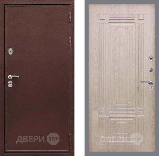 Входная металлическая Дверь Рекс (REX) 5А FL-2 Беленый дуб в Дмитрове