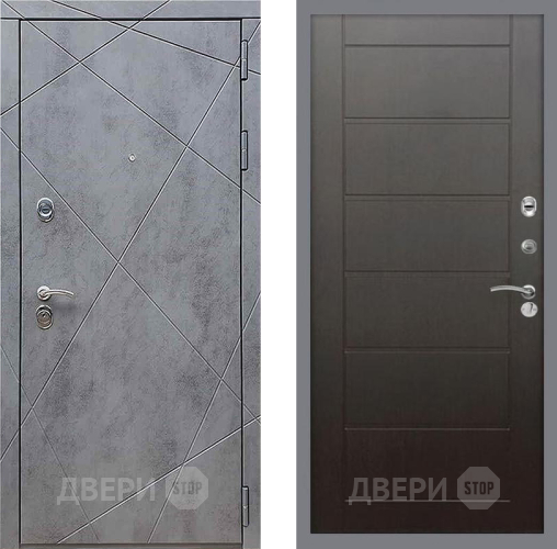 Входная металлическая Дверь Рекс (REX) 13 Бетон Темный Сити Венге в Дмитрове