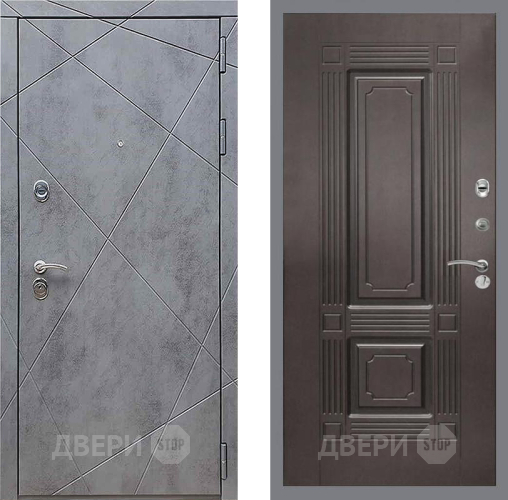 Входная металлическая Дверь Рекс (REX) 13 Бетон Темный FL-2 Венге в Дмитрове