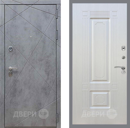 Входная металлическая Дверь Рекс (REX) 13 Бетон Темный FL-2 Лиственница беж в Дмитрове