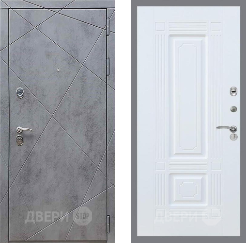 Дверь Рекс (REX) 13 Бетон Темный FL-2 Силк Сноу в Дмитрове
