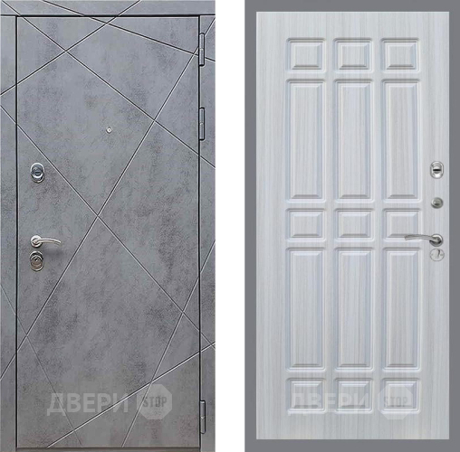 Дверь Рекс (REX) 13 Бетон Темный FL-33 Сандал белый в Дмитрове
