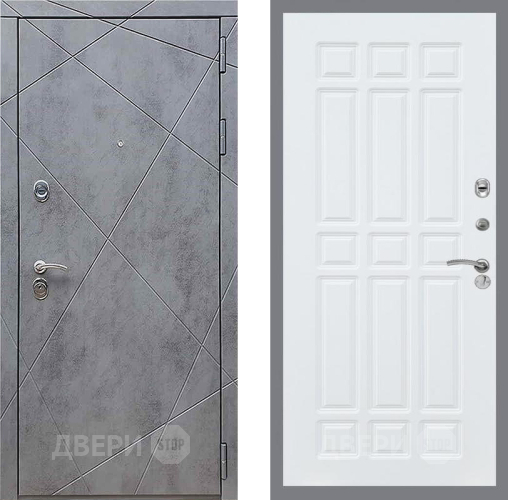 Входная металлическая Дверь Рекс (REX) 13 Бетон Темный FL-33 Силк Сноу в Дмитрове