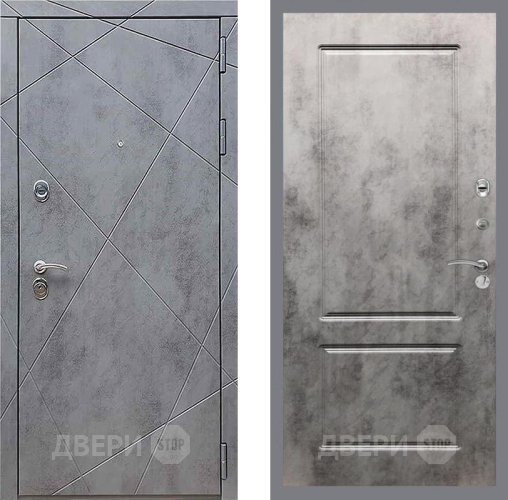 Входная металлическая Дверь Рекс (REX) 13 Бетон Темный FL-117 Бетон темный в Дмитрове