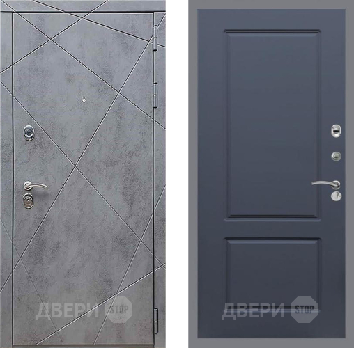 Входная металлическая Дверь Рекс (REX) 13 Бетон Темный FL-117 Силк титан в Дмитрове