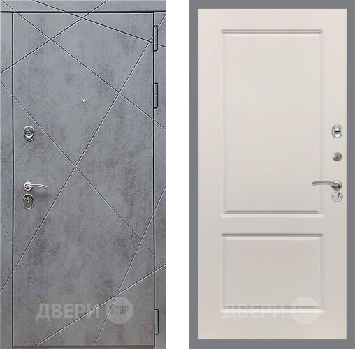 Входная металлическая Дверь Рекс (REX) 13 Бетон Темный FL-117 Шампань в Дмитрове