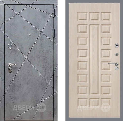 Входная металлическая Дверь Рекс (REX) 13 Бетон Темный FL-183 Беленый дуб в Дмитрове