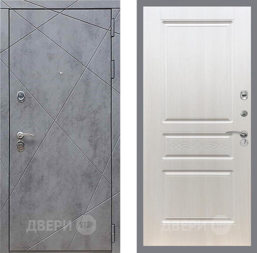 Входная металлическая Дверь Рекс (REX) 13 Бетон Темный FL-243 Лиственница беж в Дмитрове