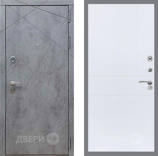Входная металлическая Дверь Рекс (REX) 13 Бетон Темный FL-290 Силк Сноу в Дмитрове