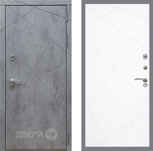 Входная металлическая Дверь Рекс (REX) 13 Бетон Темный FL-291 Силк Сноу в Дмитрове