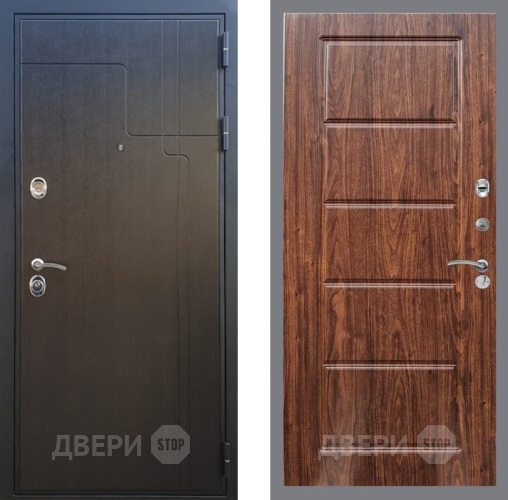 Дверь Рекс (REX) Премиум-246 FL-39 орех тисненый в Дмитрове