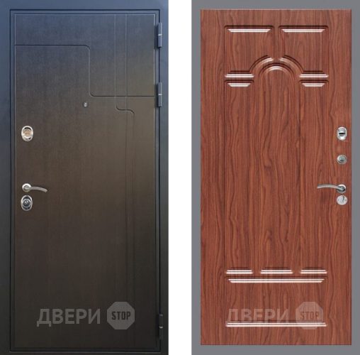 Входная металлическая Дверь Рекс (REX) Премиум-246 FL-58 орех тисненый в Дмитрове