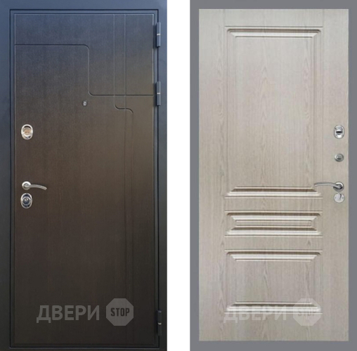 Входная металлическая Дверь Рекс (REX) Премиум-246 FL-243 Беленый дуб в Дмитрове