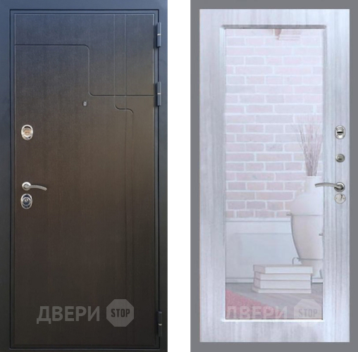 Дверь Рекс (REX) Премиум-246 Зеркало Пастораль Сандал белый в Дмитрове