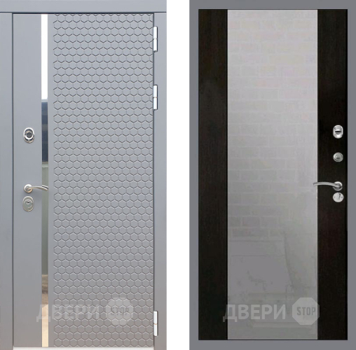 Входная металлическая Дверь Рекс (REX) 24 СБ-16 Зеркало Венге в Дмитрове