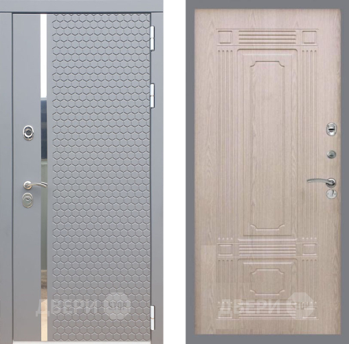 Входная металлическая Дверь Рекс (REX) 24 FL-2 Беленый дуб в Дмитрове