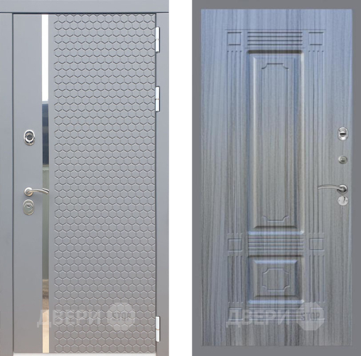 Входная металлическая Дверь Рекс (REX) 24 FL-2 Сандал грей в Дмитрове