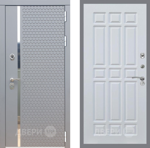 Входная металлическая Дверь Рекс (REX) 24 FL-33 Белый ясень в Дмитрове
