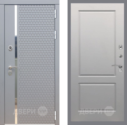 Входная металлическая Дверь Рекс (REX) 24 FL-117 Грей софт в Дмитрове