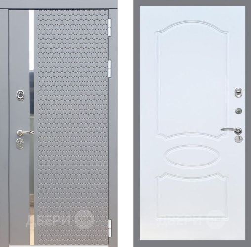 Входная металлическая Дверь Рекс (REX) 24 FL-128 Белый ясень в Дмитрове