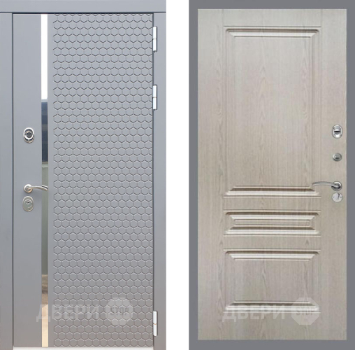 Входная металлическая Дверь Рекс (REX) 24 FL-243 Беленый дуб в Дмитрове