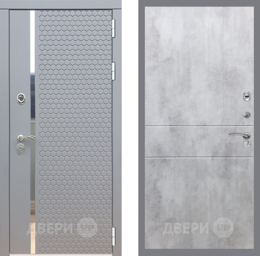 Входная металлическая Дверь Рекс (REX) 24 FL-290 Бетон светлый в Дмитрове