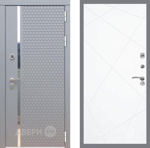 Входная металлическая Дверь Рекс (REX) 24 FL-291 Силк Сноу в Дмитрове