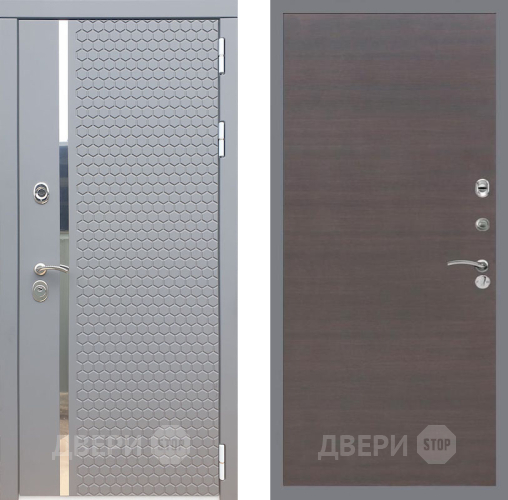 Входная металлическая Дверь Рекс (REX) 24 GL венге поперечный в Дмитрове