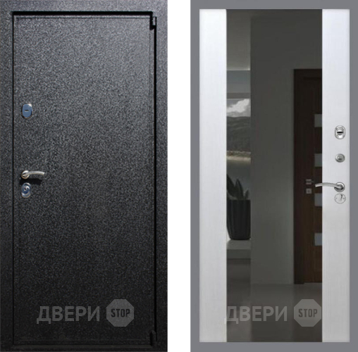 Дверь Рекс (REX) 3 СБ-16 Зеркало Белый ясень в Дмитрове