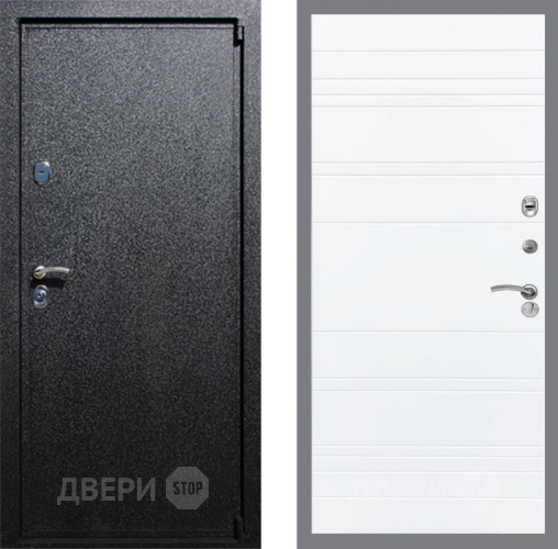 Входная металлическая Дверь Рекс (REX) 3 Line Силк Сноу в Дмитрове