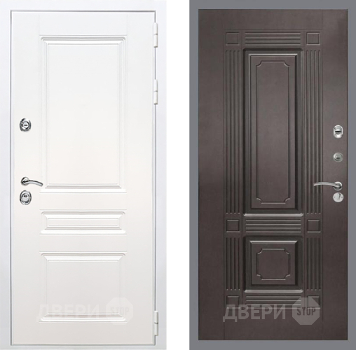 Входная металлическая Дверь Рекс (REX) Премиум-н Силк Сноу FL-2 Венге в Дмитрове