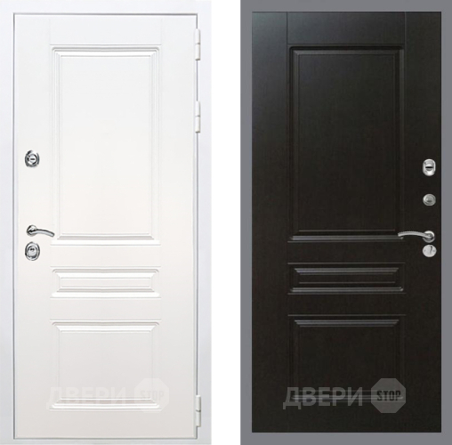 Входная металлическая Дверь Рекс (REX) Премиум-н Силк Сноу FL-243 Венге в Дмитрове