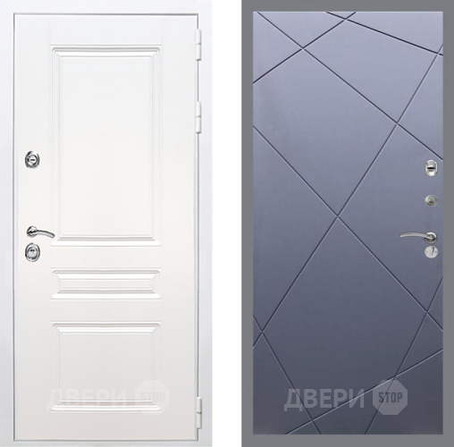 Входная металлическая Дверь Рекс (REX) Премиум-н Силк Сноу FL-291 Силк титан в Дмитрове