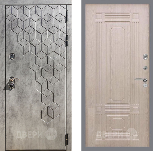 Входная металлическая Дверь Рекс (REX) 23 FL-2 Беленый дуб в Дмитрове