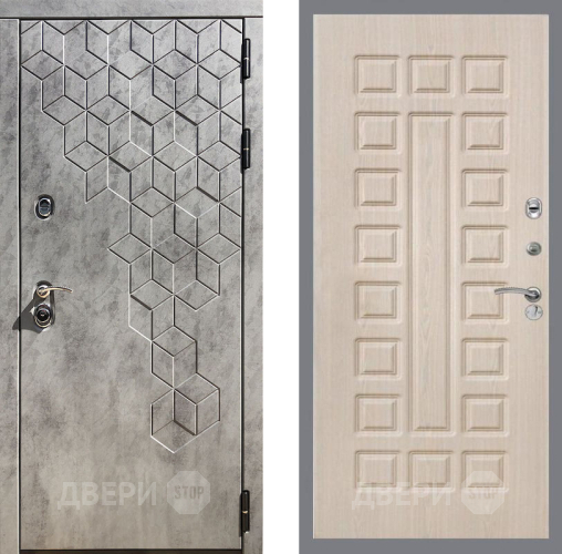 Входная металлическая Дверь Рекс (REX) 23 FL-183 Беленый дуб в Дмитрове