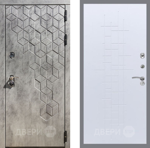 Входная металлическая Дверь Рекс (REX) 23 FL-289 Белый ясень в Дмитрове